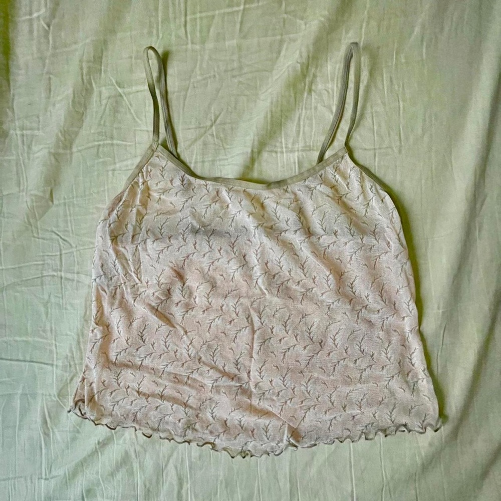 Mesh sheer cami